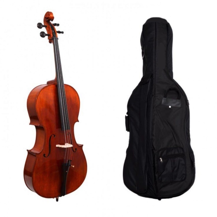 Picaldi CG106 4/4 Profesyonel Çello Seti | Tam Boy Çello Standartları Zengin Harmonik Yapı Abanoz Klavye ve Güçlü Ses Hacmi